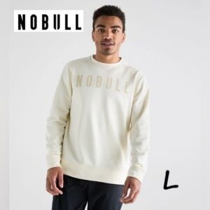 NOBULL - Men's Crew Sweatshirt - Ivory. Size: L. NWT (1681)